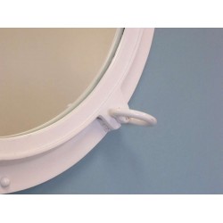 Porthole Mirror 24" (White Finish)