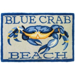 Blue Crab Beach Rug