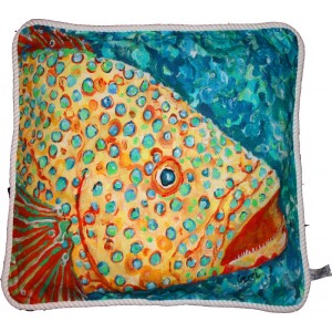 Spotted Grouper Pillow