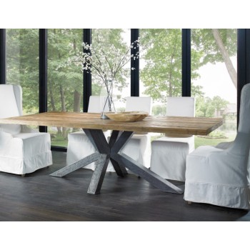 Arena Recycled Teak Wood Dining Table