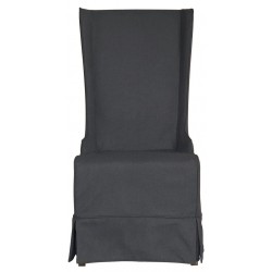 Atlantic Beach Wing Dining Chair - Charcoal Grey