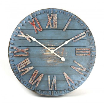 Wooden Clock-Blue